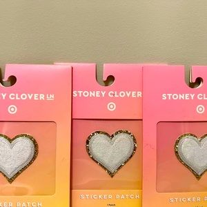Target x SCL white heart patches (3 in total)